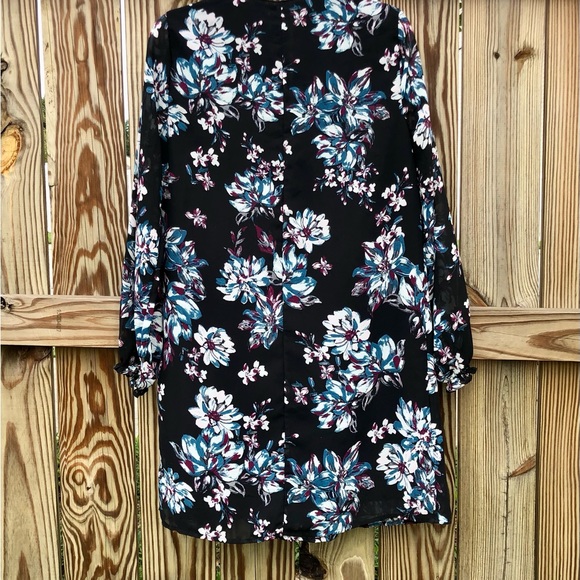 Time and Tru Dress Womens Floral Long Sleeve Sz. Small - Picture 8 of 9